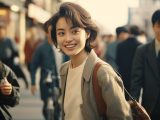 1986年　ストリートスナップ　大阪府　四條畷市　#ストリートスナップ　#AI美女　　