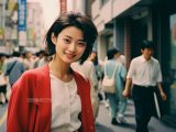 1988年　ストリートスナップ　東京都　町田市　#ストリートスナップ　#AI美女　　
