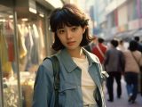 1982年　ストリートスナップ　福井県　鯖江市　#ストリートスナップ　#AI美女　　