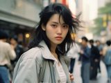 1989年　ストリートスナップ　茨城県　水戸市　#ストリートスナップ　#AI美女　　