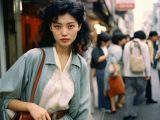 1986年　ストリートスナップ　神奈川県　小田原市　#ストリートスナップ　#AI美女　　