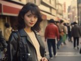 1989年　ストリートスナップ　東京都　品川区　#ストリートスナップ　#AI美女　　