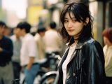 1987年　ストリートスナップ　愛媛県　今治市　#ストリートスナップ　#AI美女　　