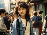 1981年　ストリートスナップ　山形県　米沢市　#ストリートスナップ　#AI美女　　