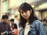 1983年　ストリートスナップ　茨城県　笠間市　#ストリートスナップ　#AI美女　　