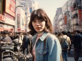 1986年　ストリートスナップ　東京都　中野区　#ストリートスナップ　#AI美女　　