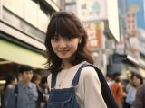 1985年　ストリートスナップ　愛知県　蒲郡市　#ストリートスナップ　#AI美女　　