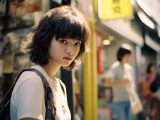 1984年　ストリートスナップ　秋田県　秋田市　#ストリートスナップ　#AI美女　　