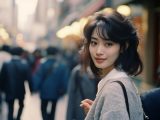 1982年　ストリートスナップ　東京都　国立市　#ストリートスナップ　#AI美女　　